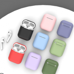 Funda protectora para Airpods 2da generación 1 Auriculares inalámbricos bluetooth de silicona líquida de Apple Caja de carga para iPod Airpods 2da generación Transparente 3ra generación Cubierta bland