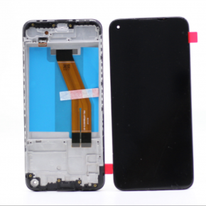  Mobile Phone LCDs sam A11 A115  with frame original 